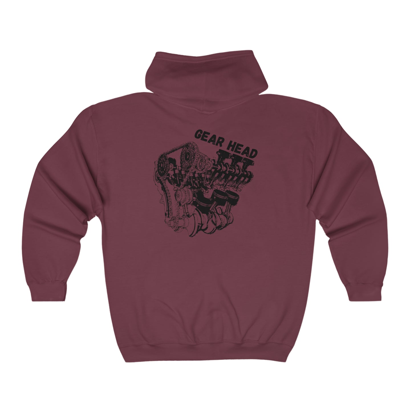 Gear Head Zip Up Hoodie